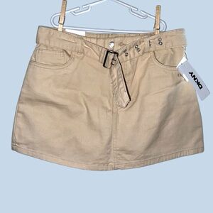 DKNY Beige Skort (skirt and shorts) with Embroidered Logo, Girls Size 14, NWT